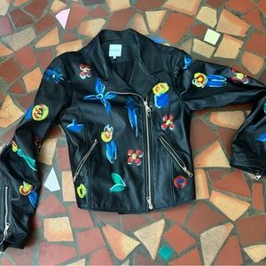 Sylvian Heach lambskin women’s bomber jacket